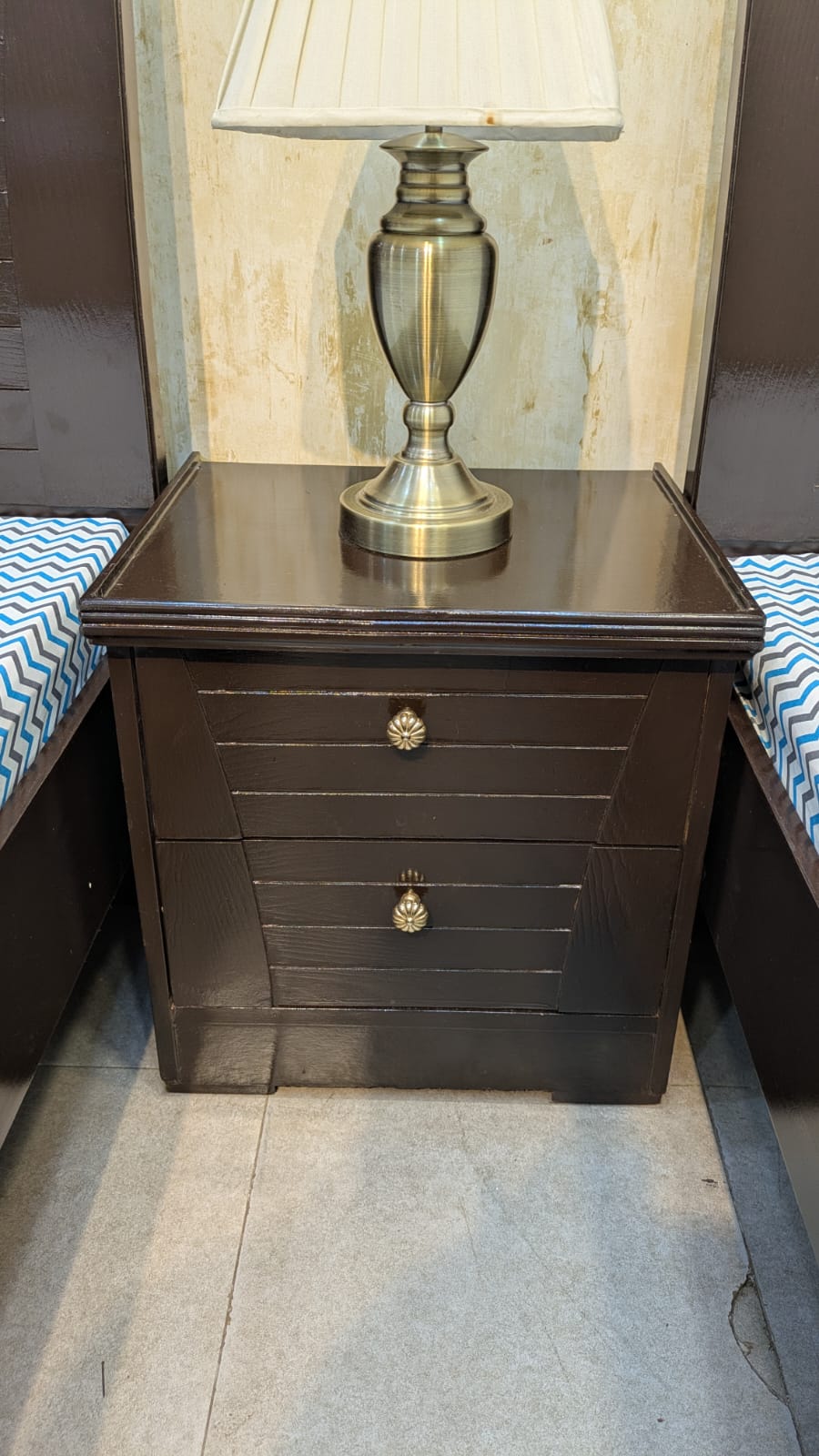 Pair OF Single bed with 1 Side table
