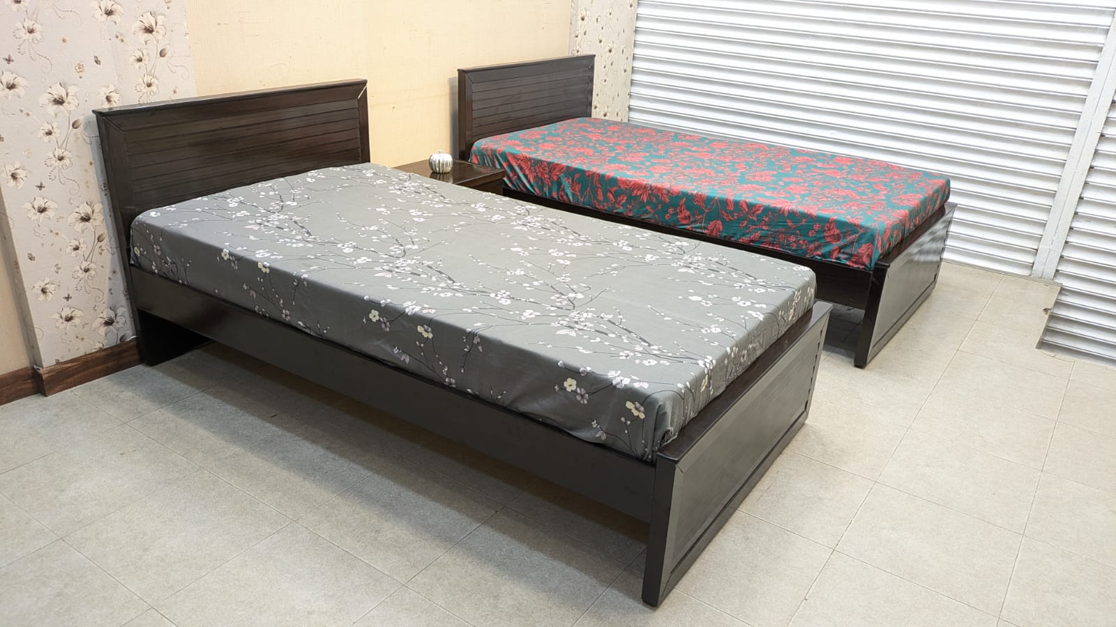 Pair of Single Beds with Dura Comfort Foam Mattresses
