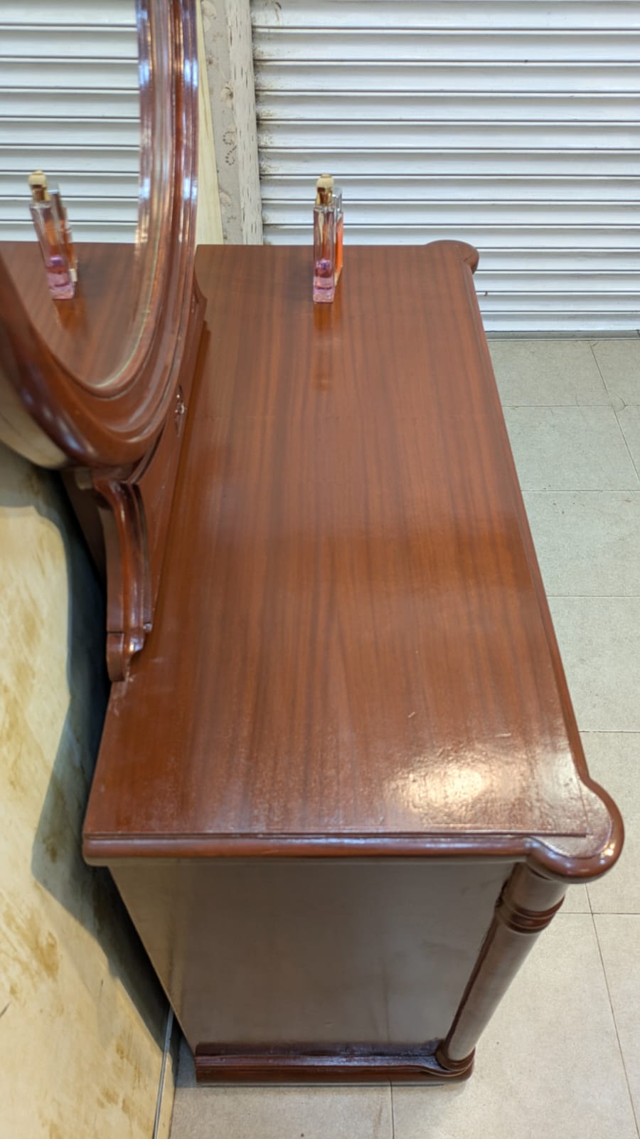Elegant Sheesham Wood and ply King Size Bed Set