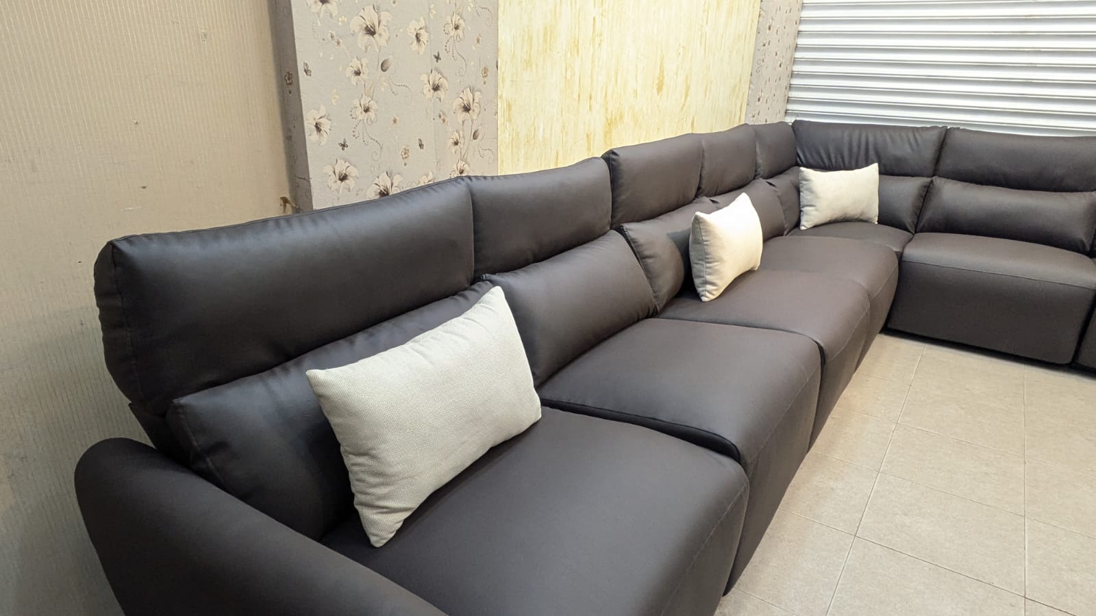 Imported 7 Seater Sectional Sofa Set with Power Reclining Seats