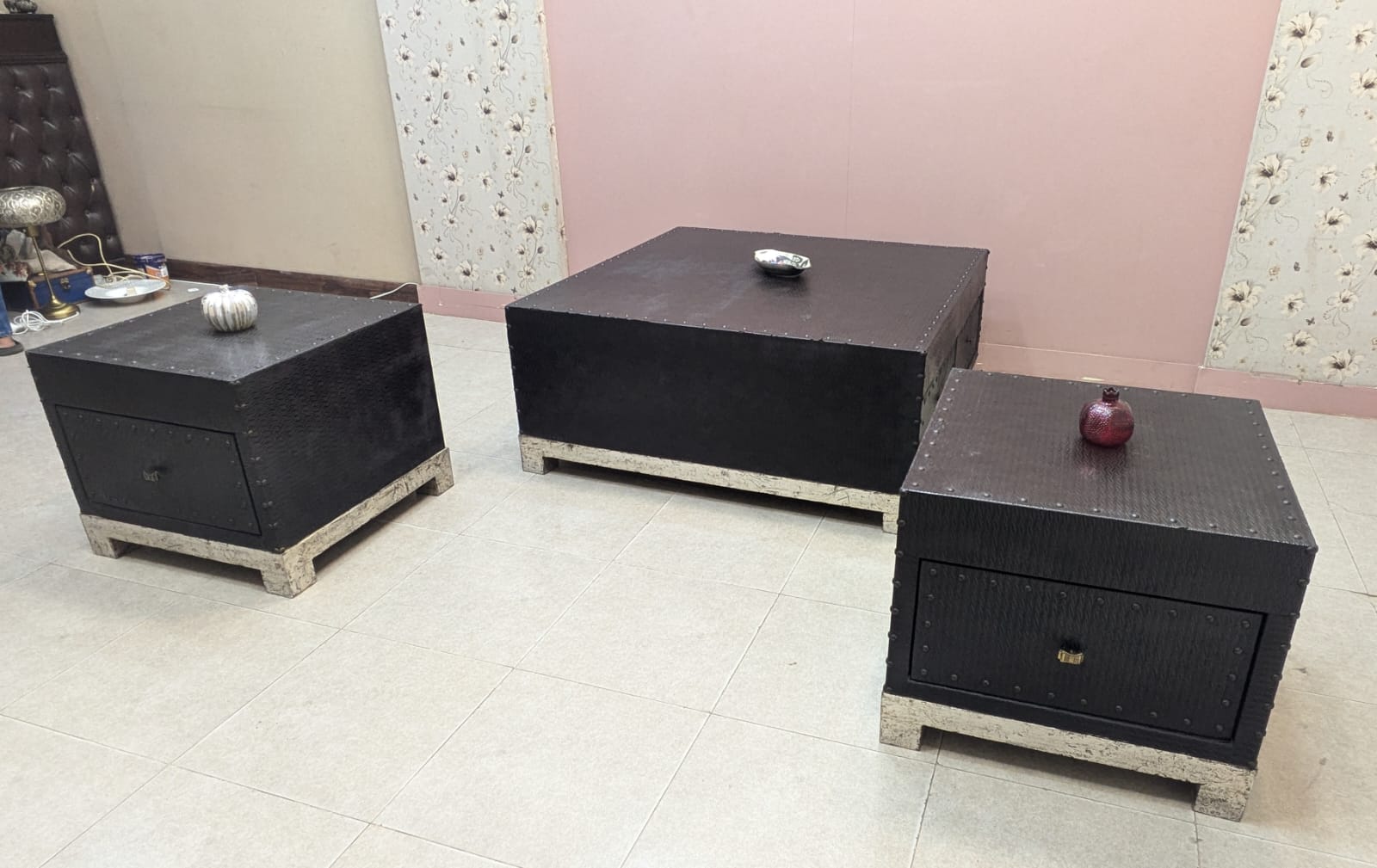 Center Table Side Table Set