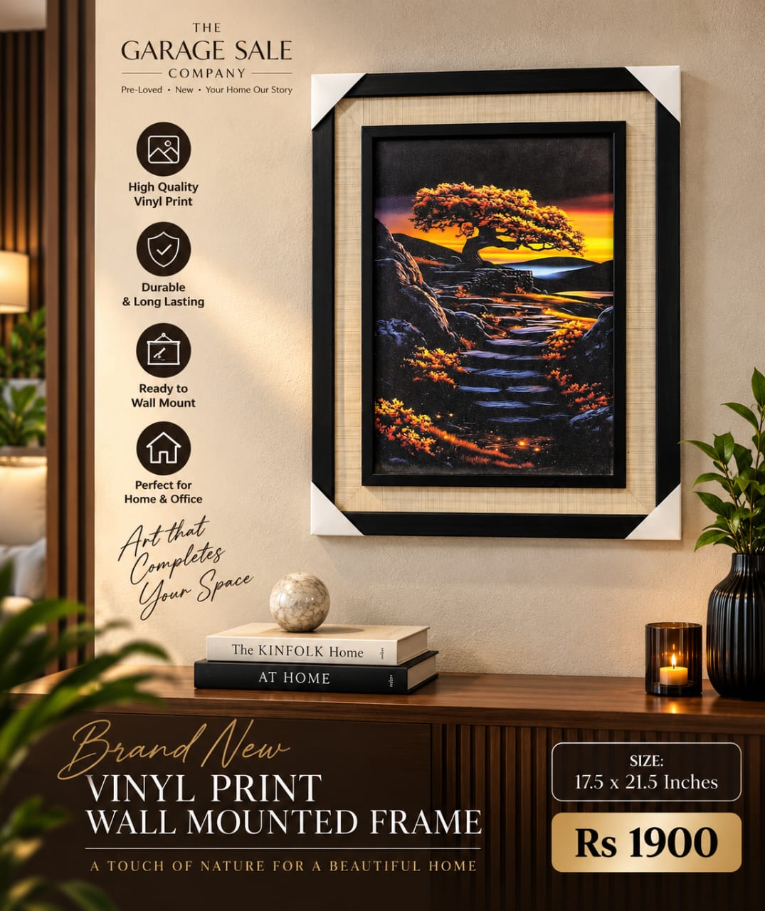 Wall Mounted Vinyl Frame