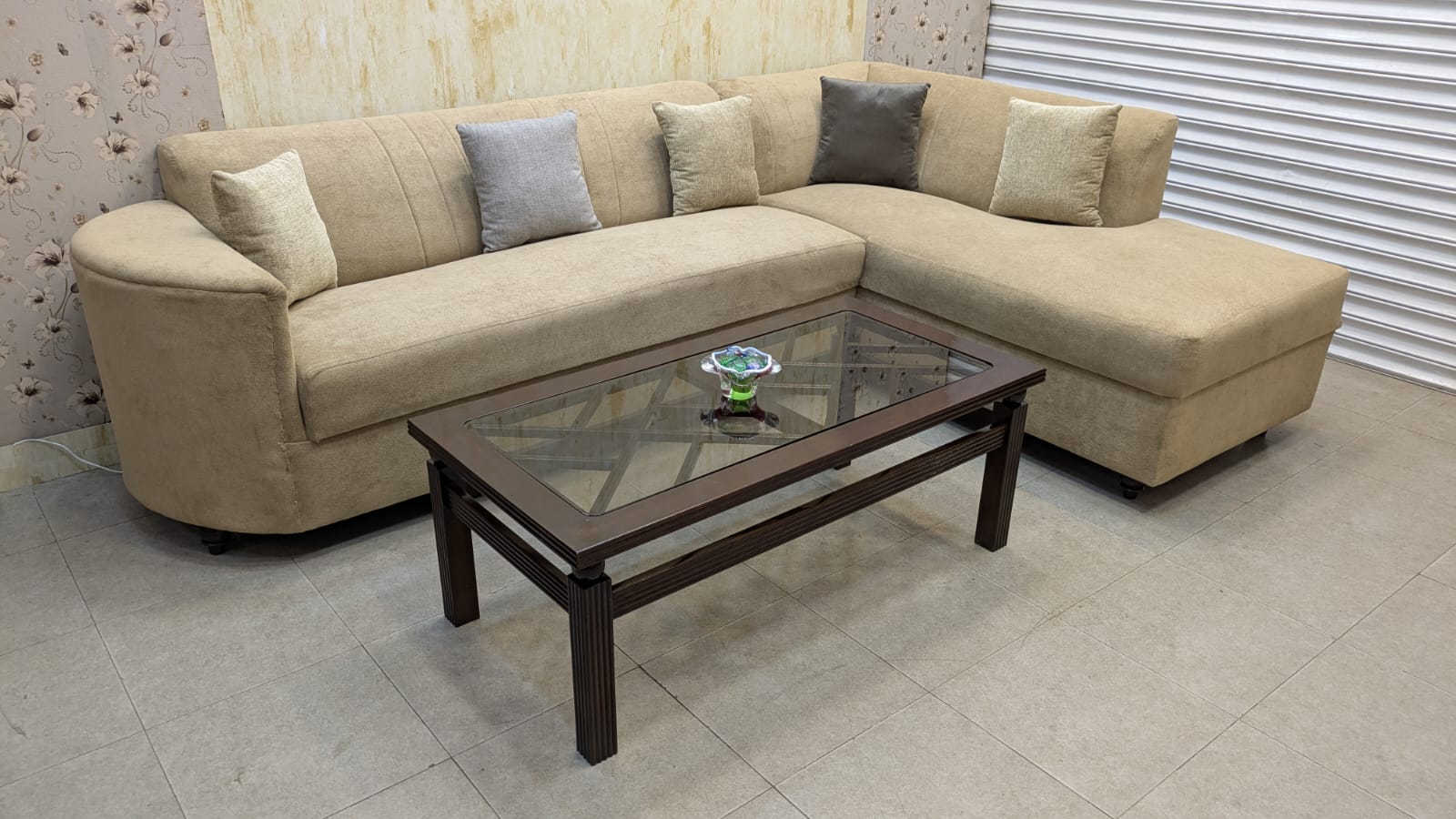 As Good As New 6 Seater L Shape Sofa Set