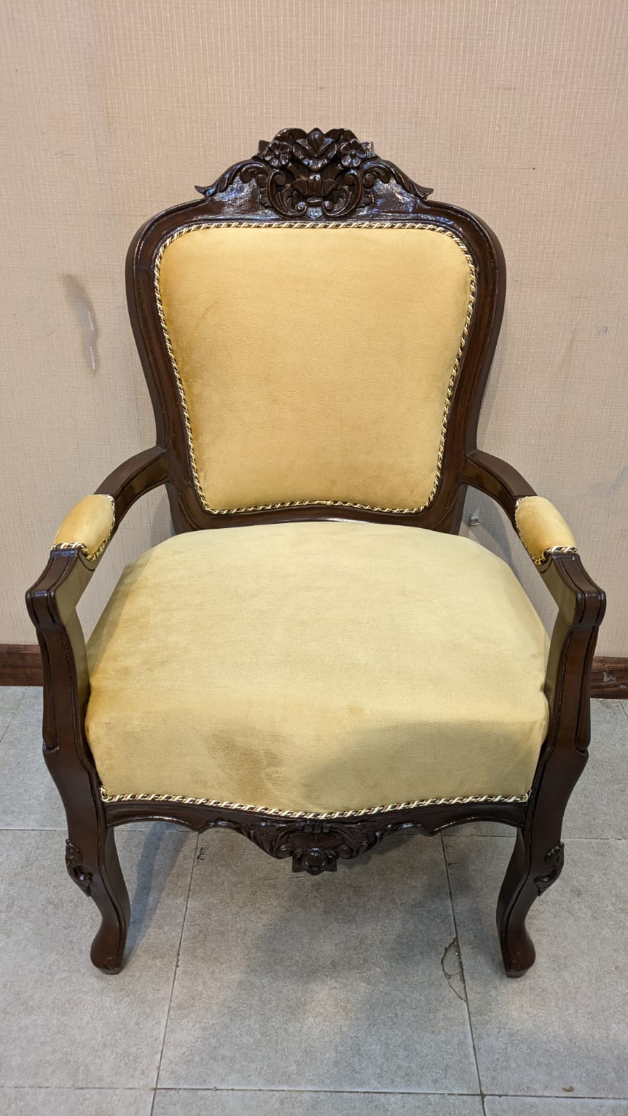 Solid Sheesham Wood Pair of Coffee Chairs with Table