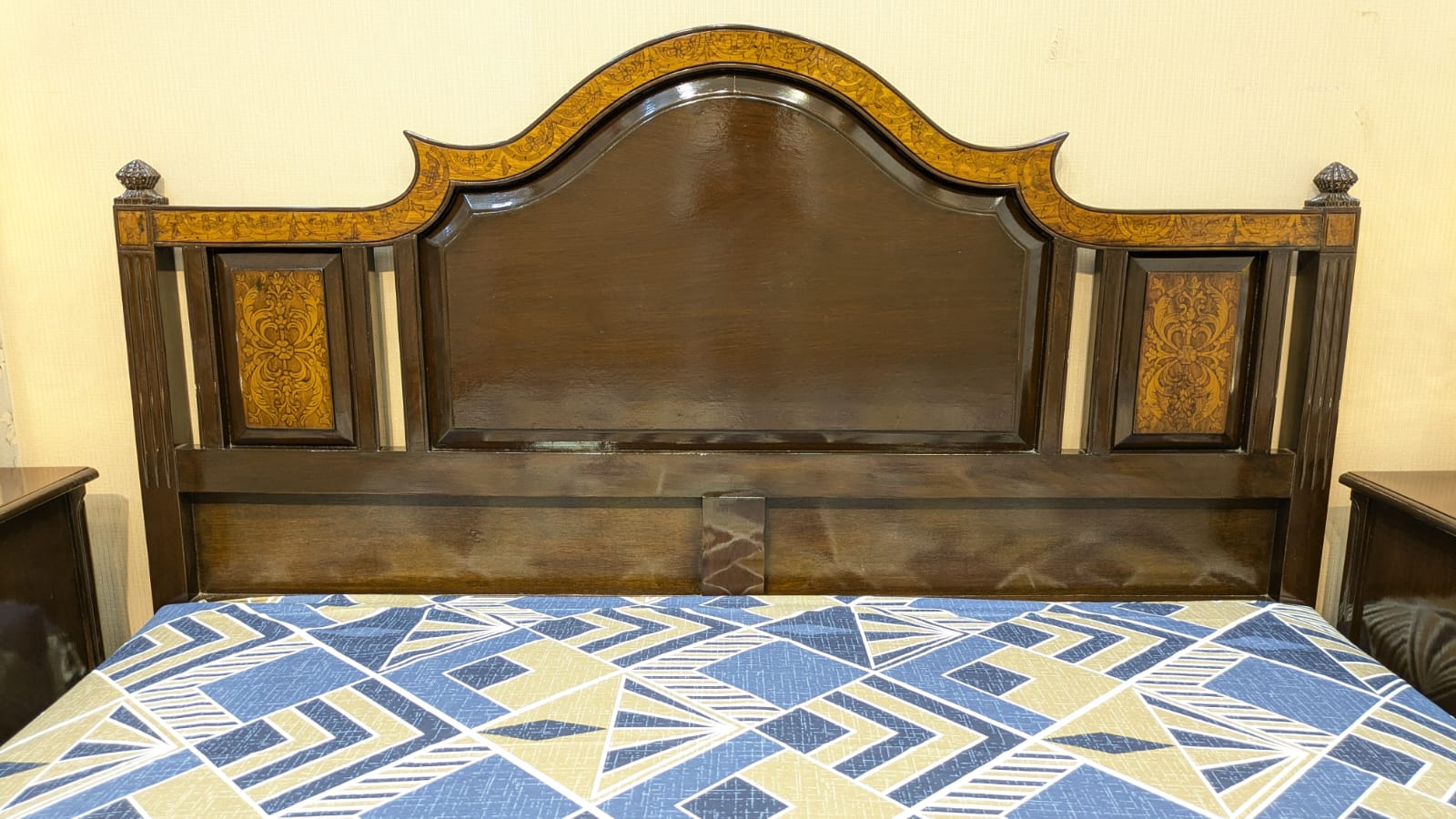 Vintage King Size Bed Set with Mattress