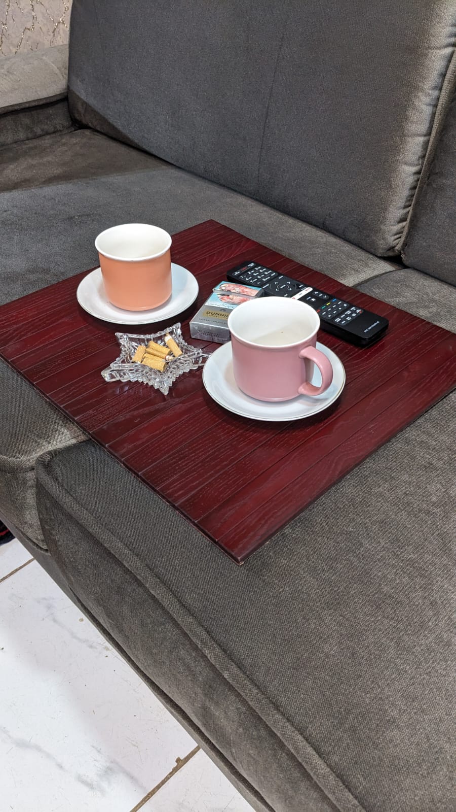 Brand New Wooden Sofa Armrest Table