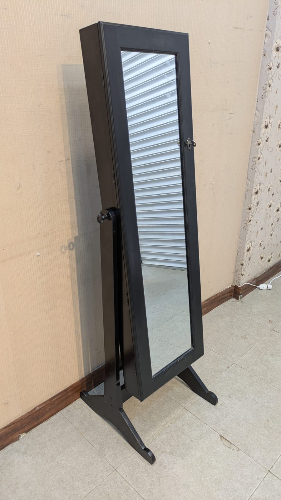 Imported Jewelry Cabinet with Full Length Mirror