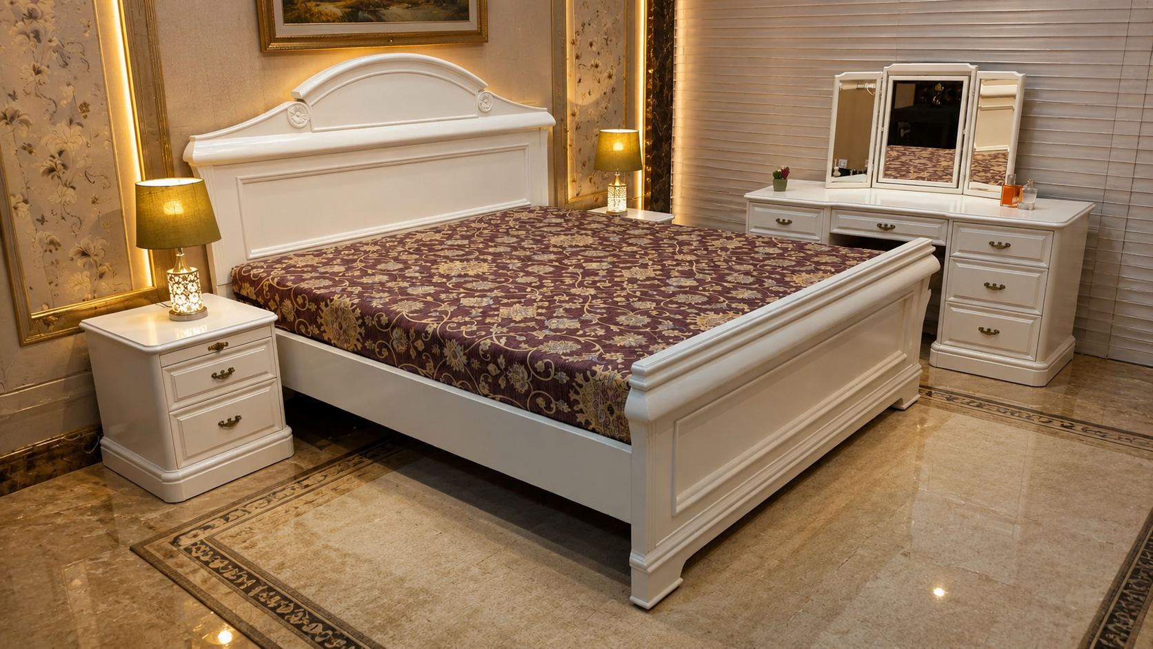 Victoria Furniture King Size Bed Set