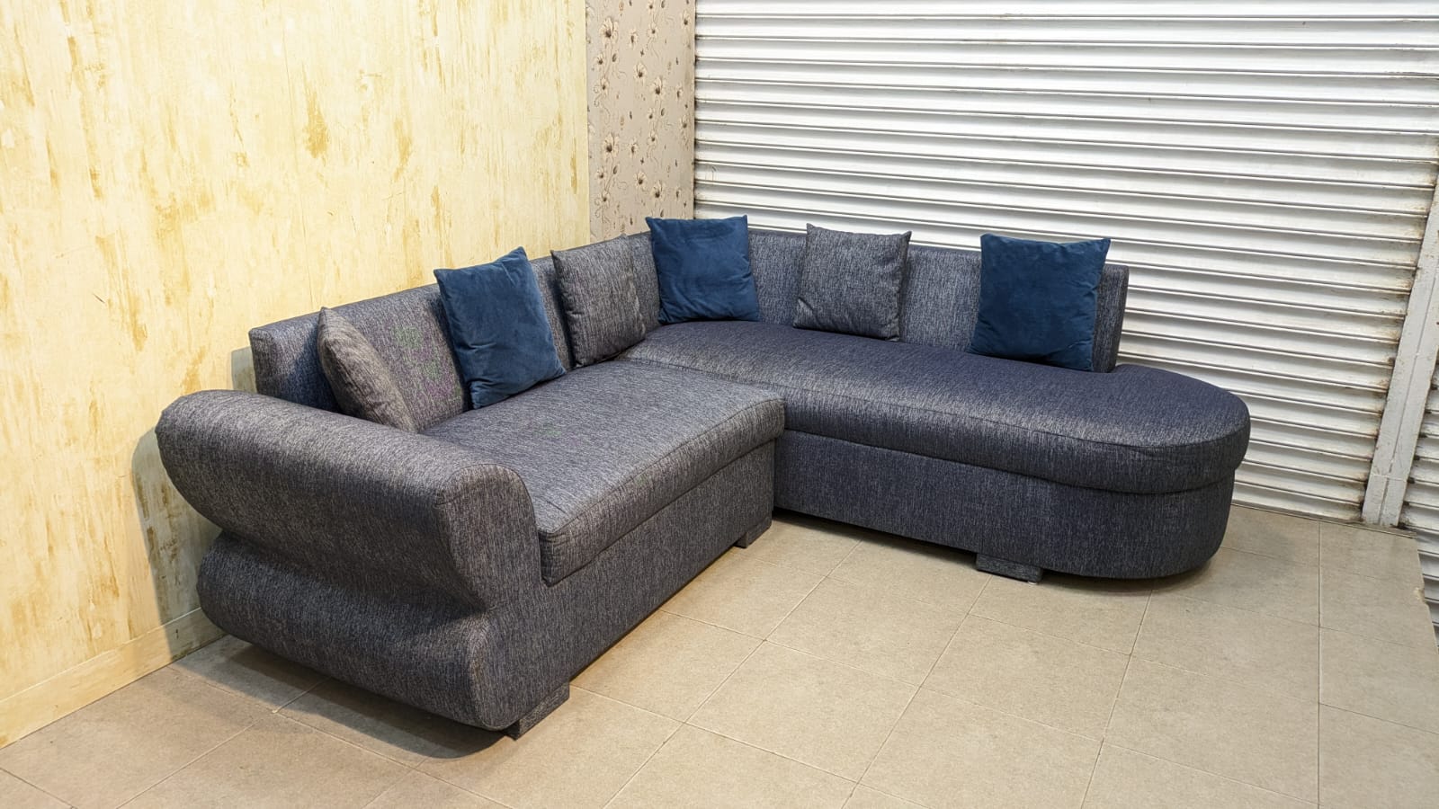 5 Seater L Shape Sofa Set