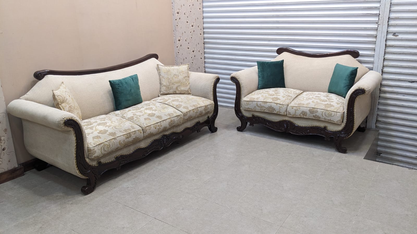 Sheesham Wood 5 Seater Sofa Set