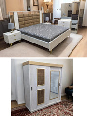 King Size Bedroom Set with Spring Mattress