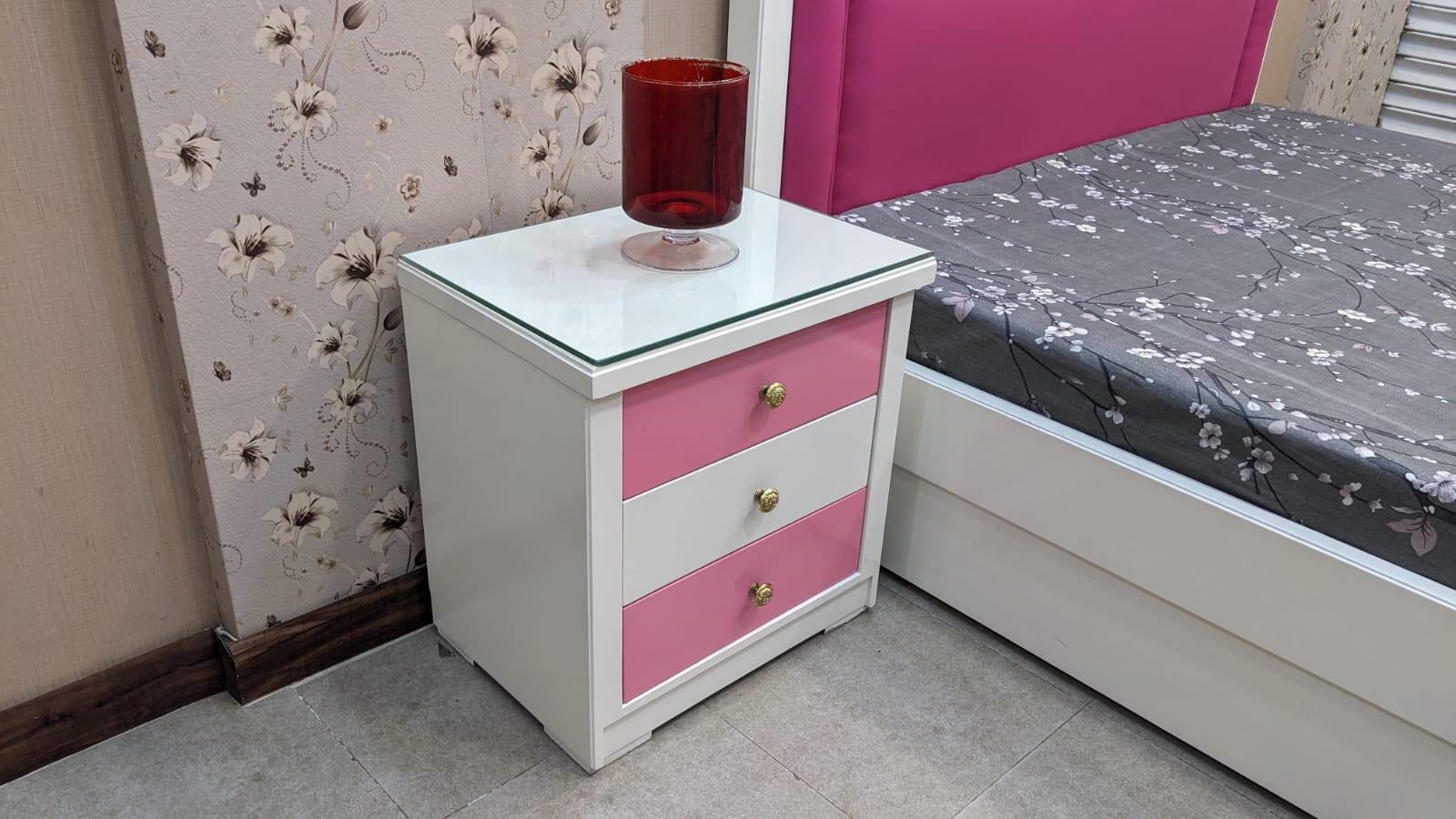 Princess Theme Queen Size Bed Set with Mattress