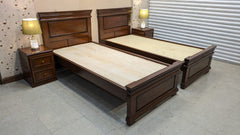 Pair Of Single Beds with 2 Side Tables