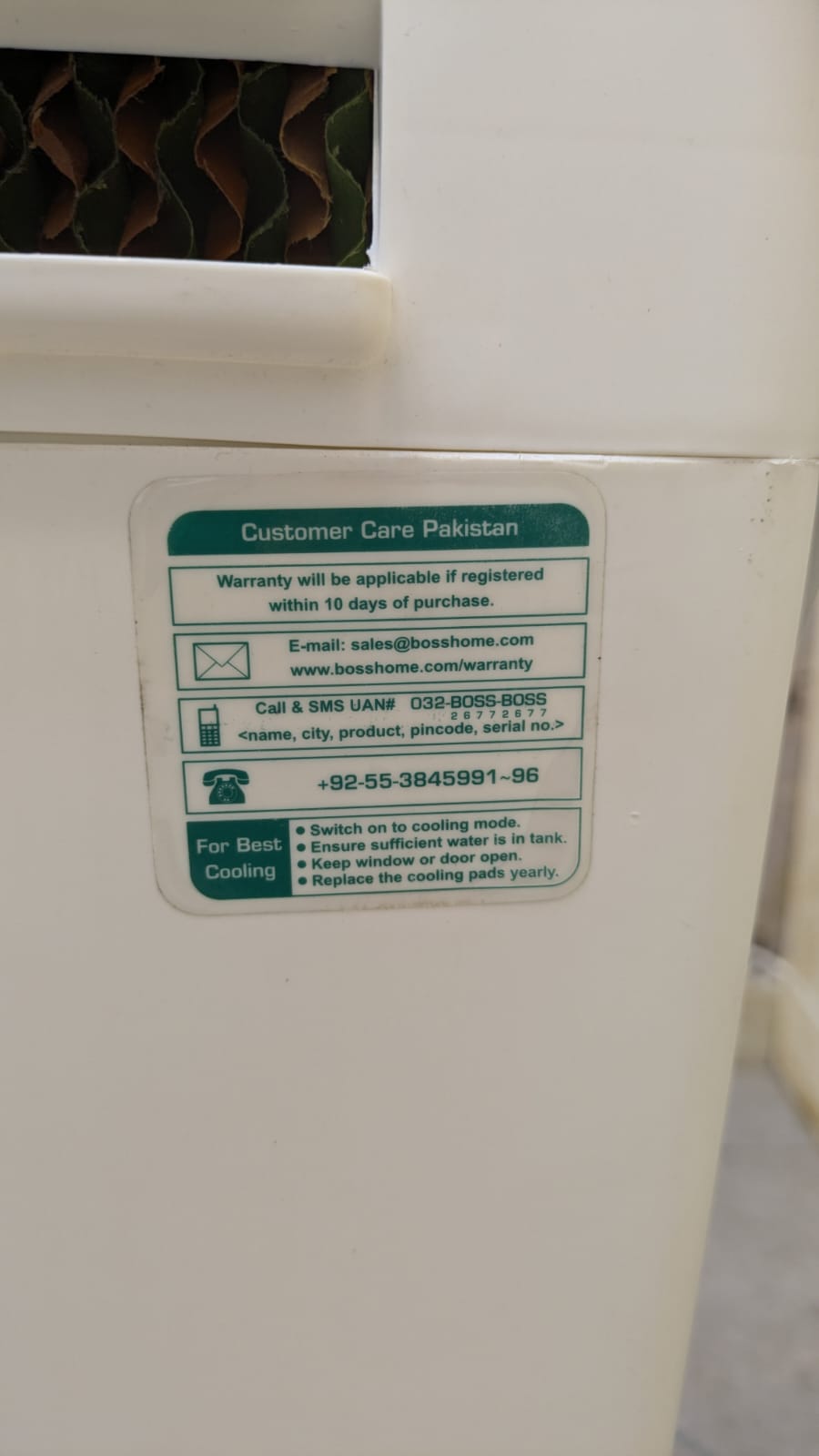 Boss Inverter Air Cooler
