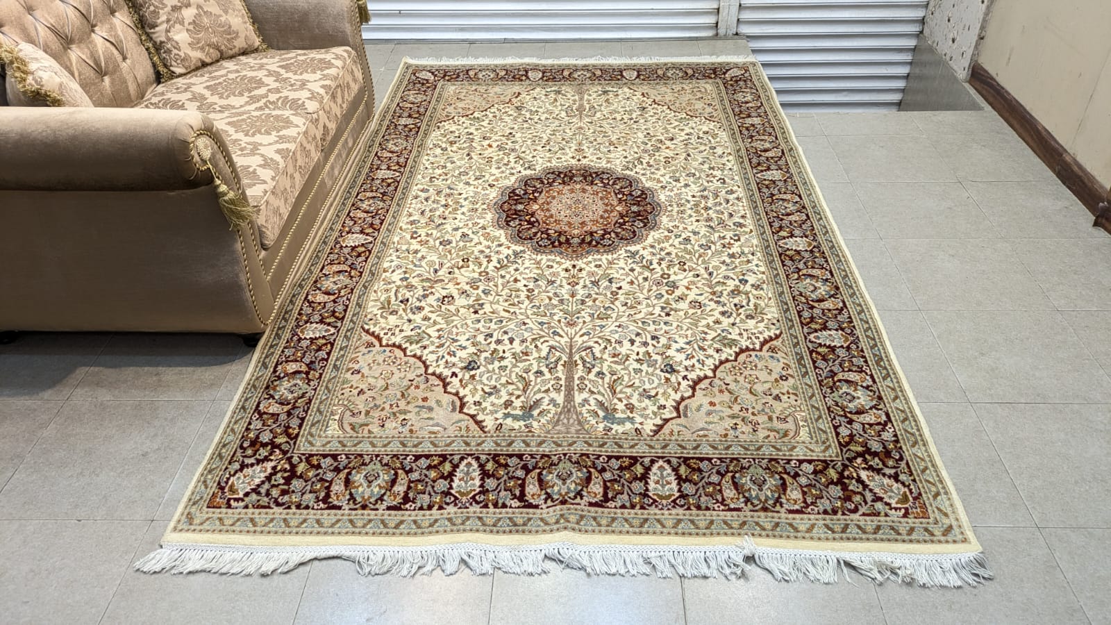 Vintage Persian Hand Knotted Carpet