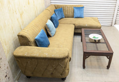6 Seater L Shape Sofa Set