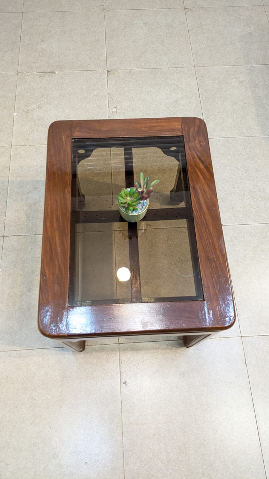 Solid Sheesham Wood Center Table Set