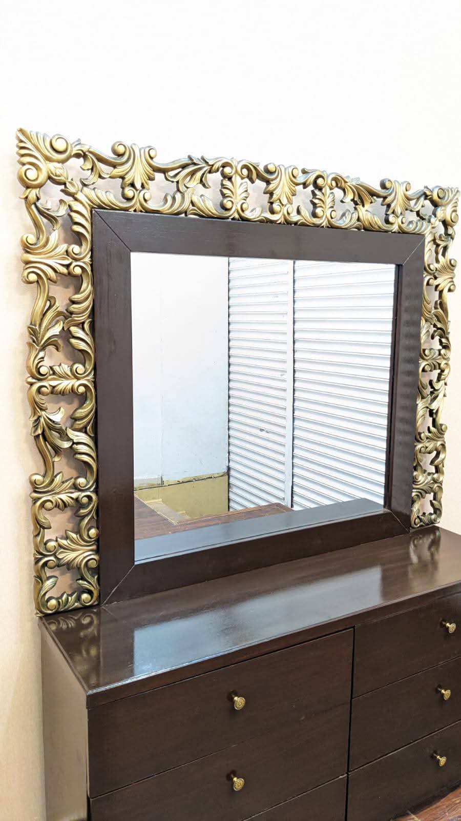 King Size Bed with 2 Side Tables and Dressing Table