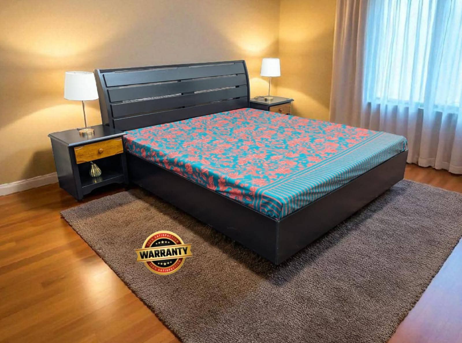 🔥Index Furniture 🔥 King Size Bed with 2 Side Tables