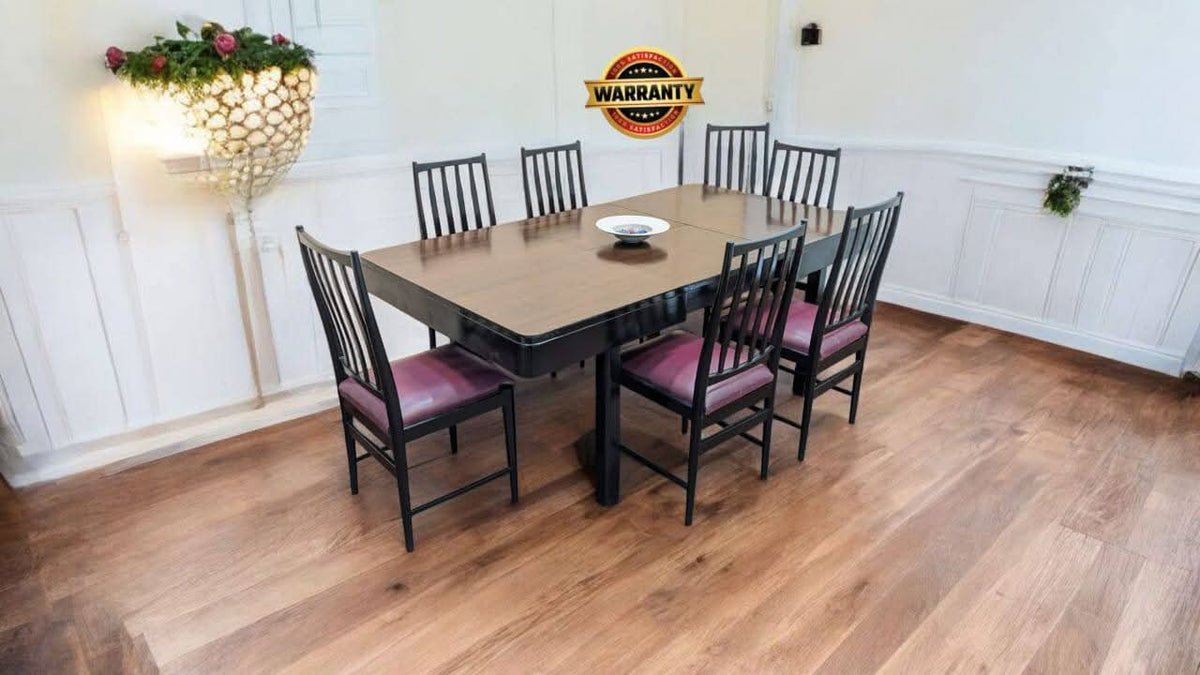 Extendable 6 Seater Dining Table with Extra Chair