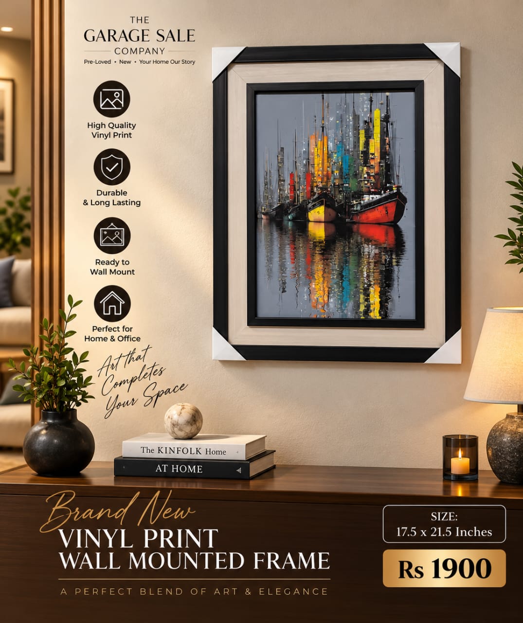 Wall Mounted Vinyl Frame
