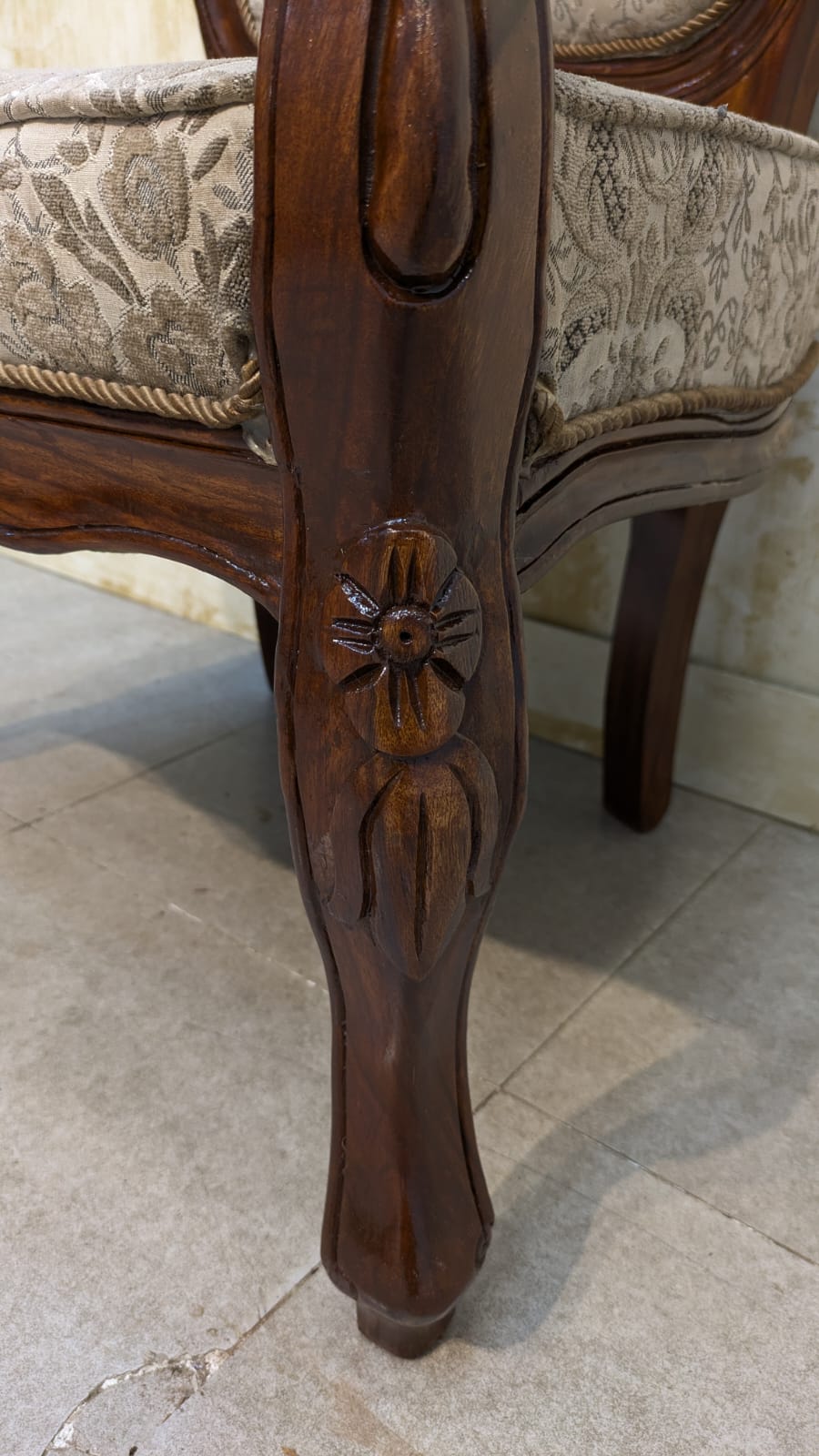 Solid Sheesham Wood Pair of Coffee Chairs Set