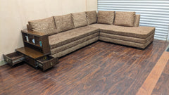 6 Seater L Shape Sofa Set