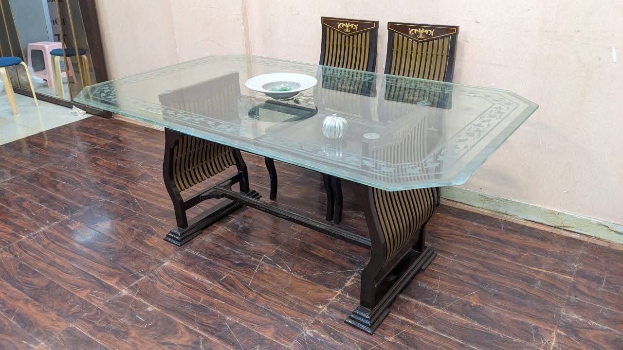 Pure Sheesham Wood 6 Seater Dining Table