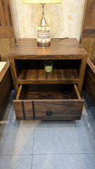 Brand New Pair of Single Beds with Shared Side Table