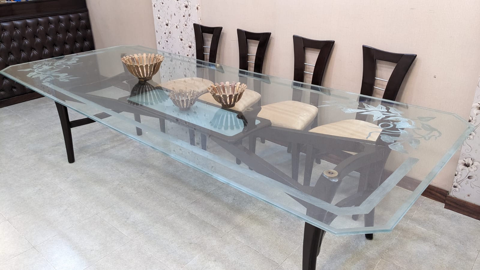 Solid Sheesham Wood 10 Seater Dining Table