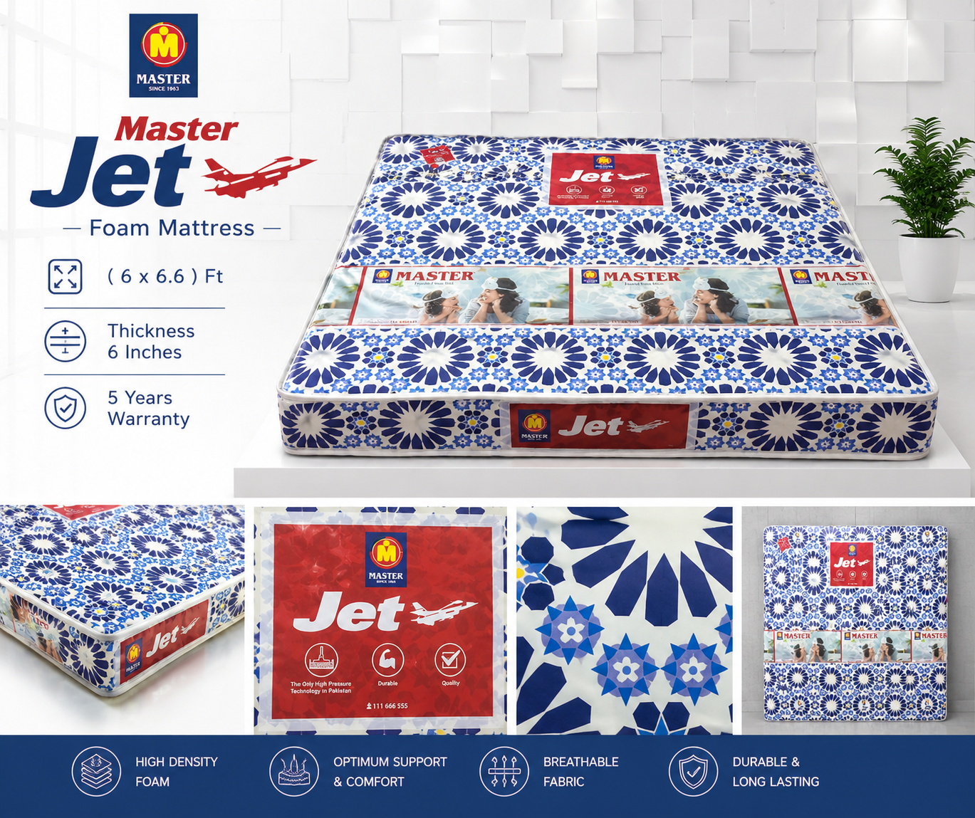 Brand New Master Jet Foam Mattress