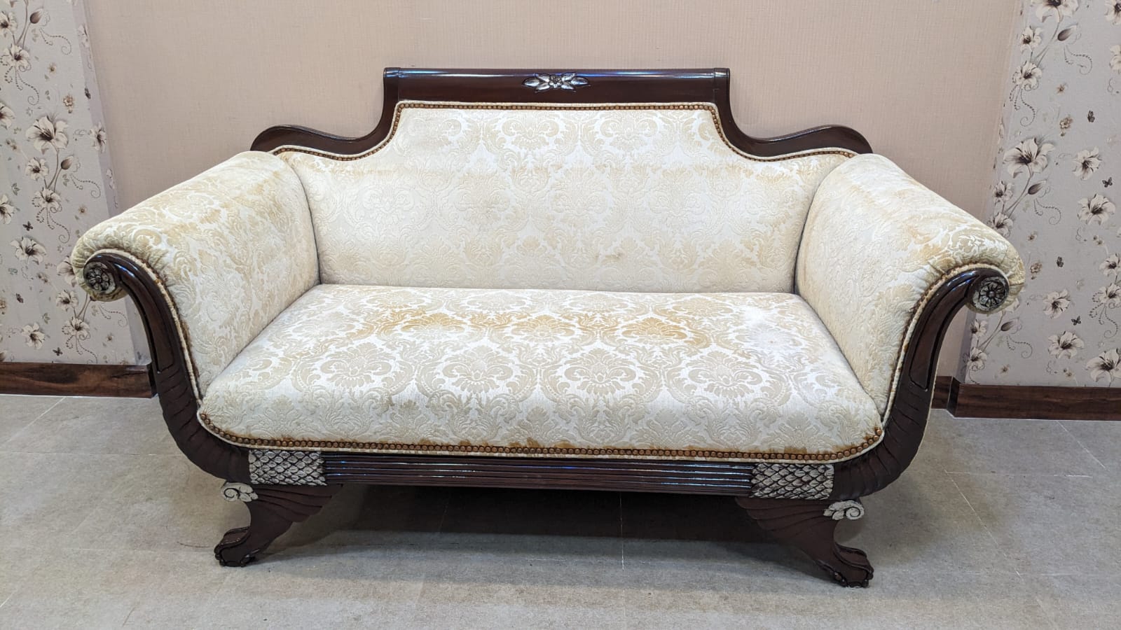 Solid Sheesham Wood 2 Seater Divan