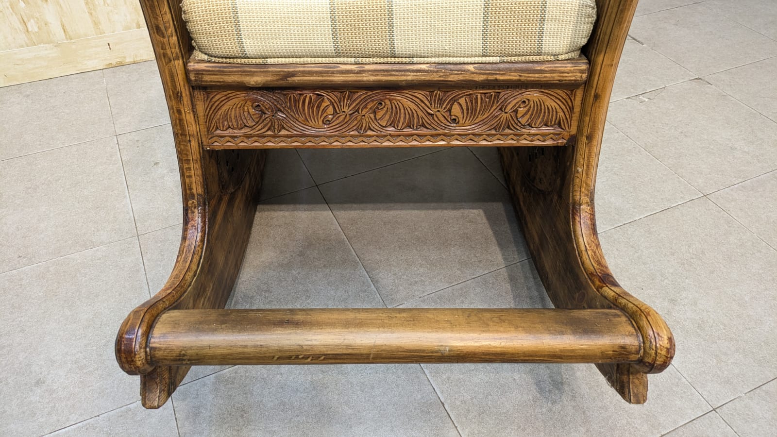Solid Diyar Wood Rocking Chair