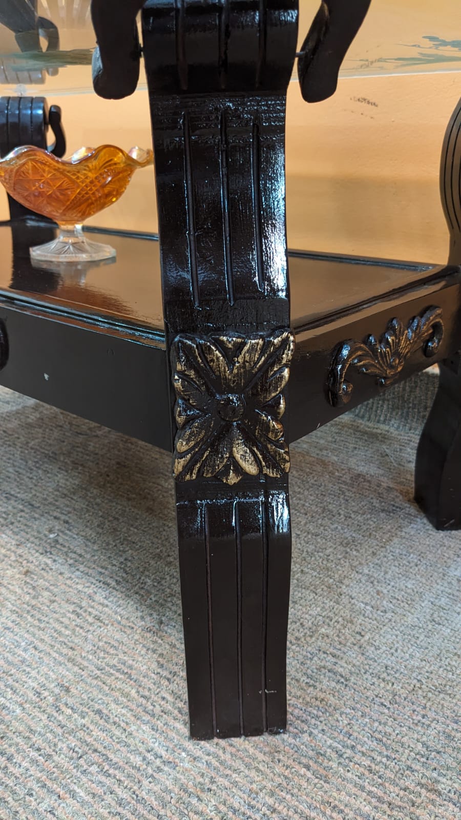 Sheesham Wood Center and Side Table Set