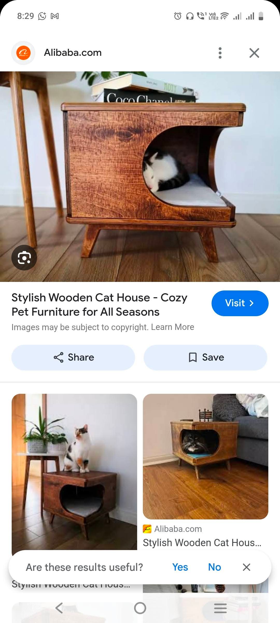 Modern Side Table With Built in Cat House