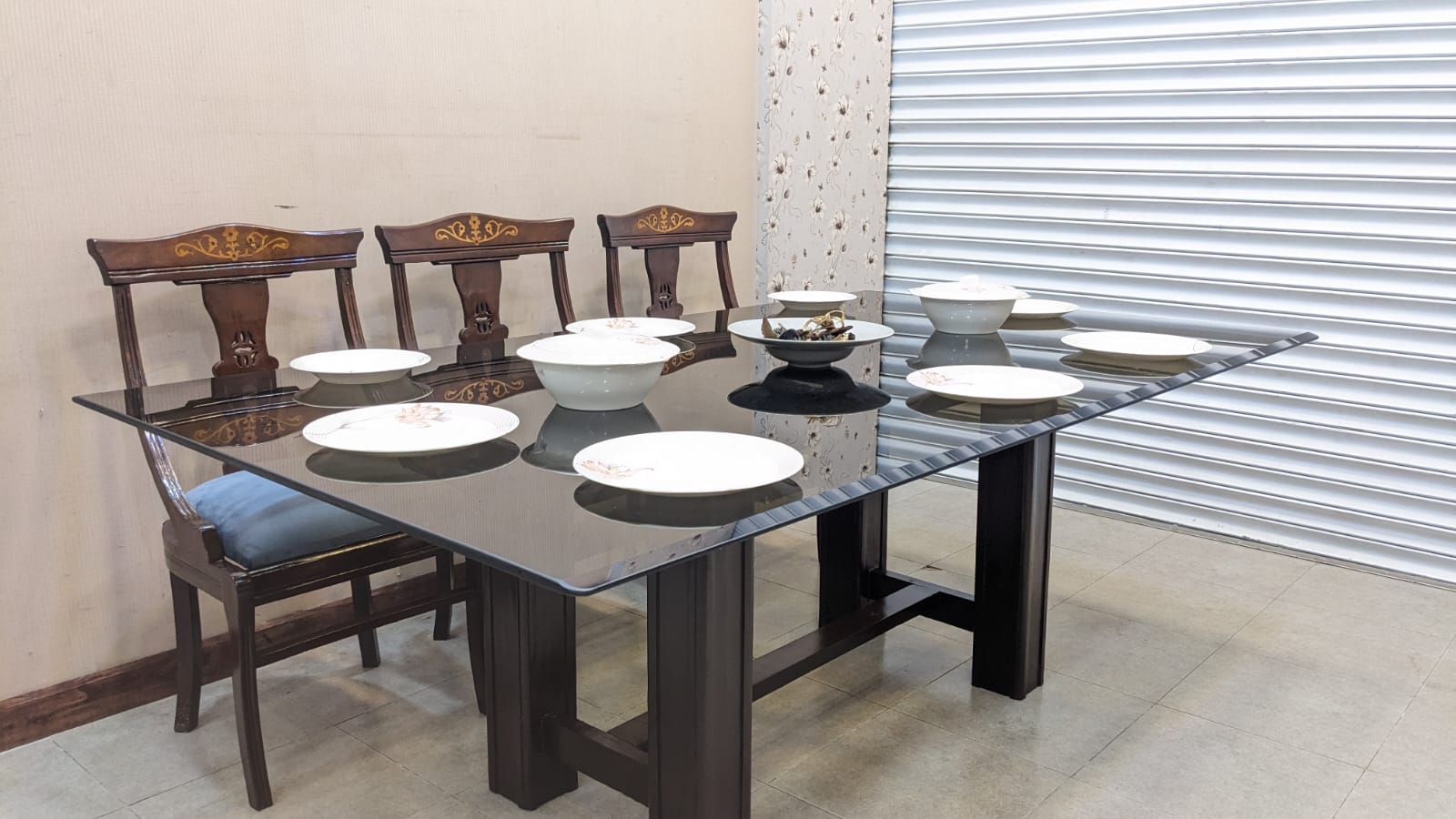 Solid Sheesham Wood 8 Seater Dining Table