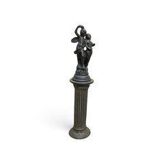BRAND NEW  DECORATIVE PEDESTAL WITH FIGURINE