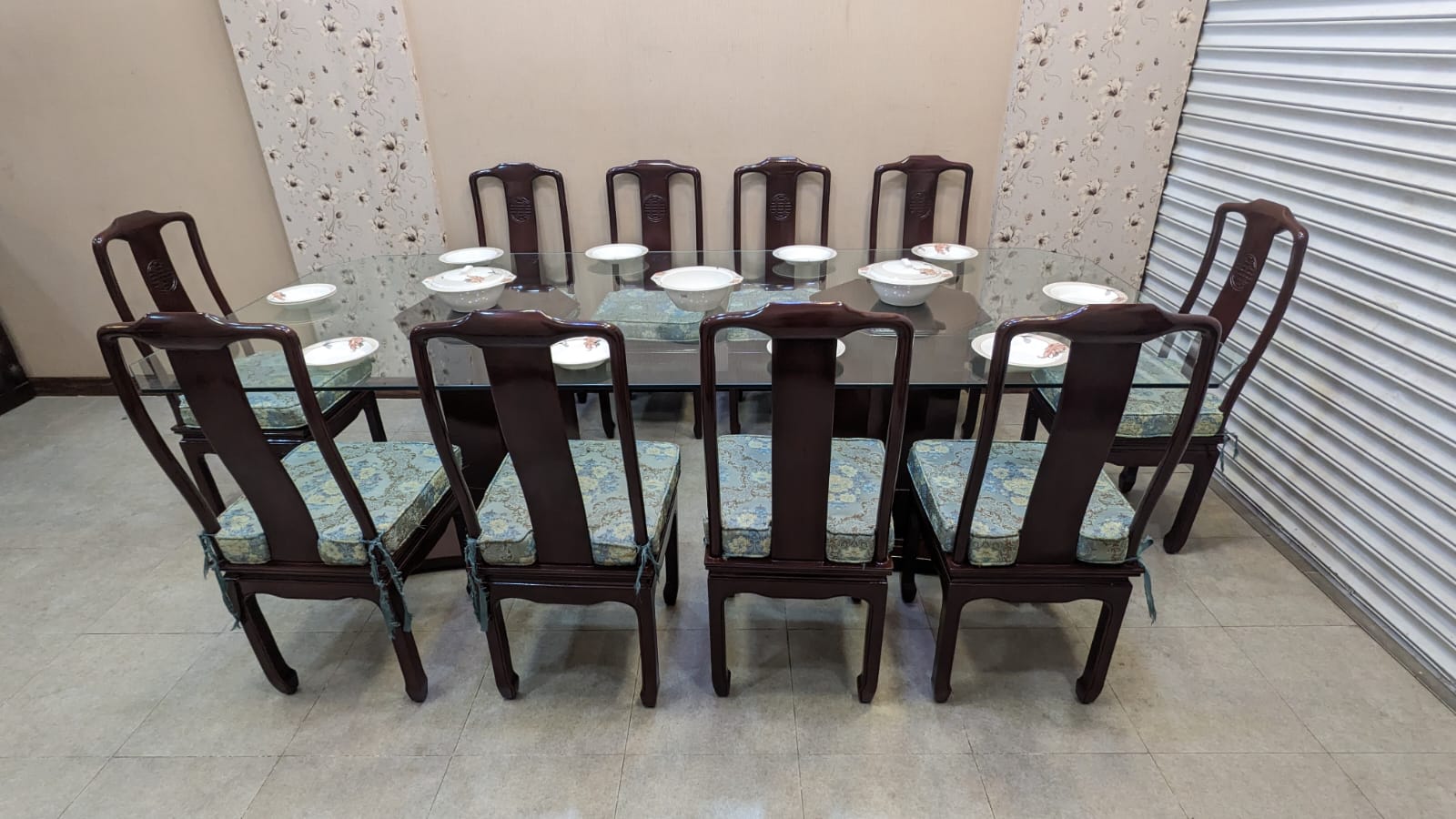 Antique Imported Chinese 10 Seater Dining Table