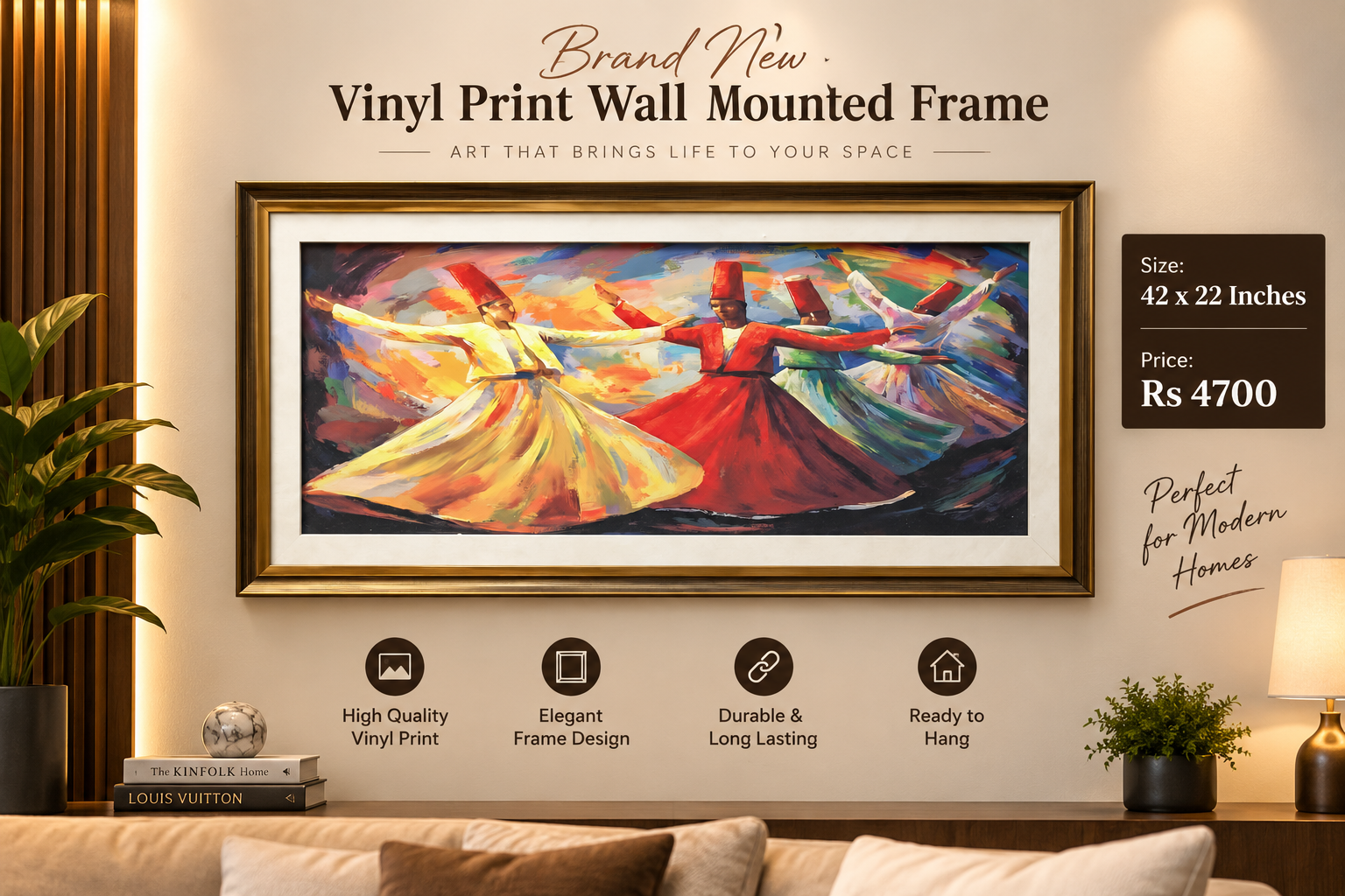 Wall Mounted Vinyl Frame brand new