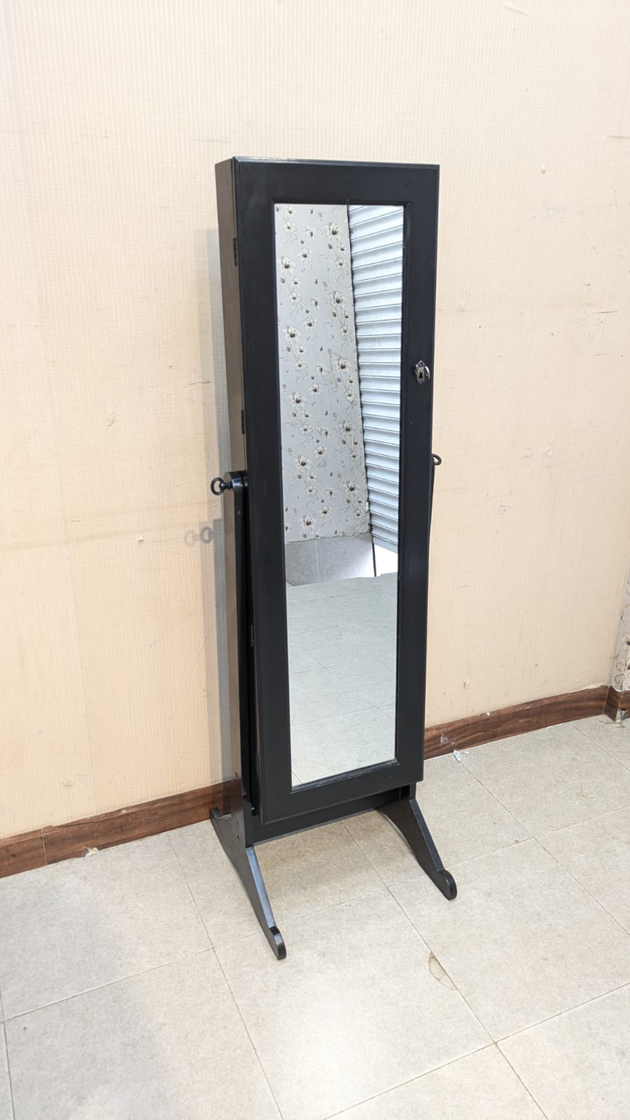 Imported Jewelry Cabinet with Full Length Mirror
