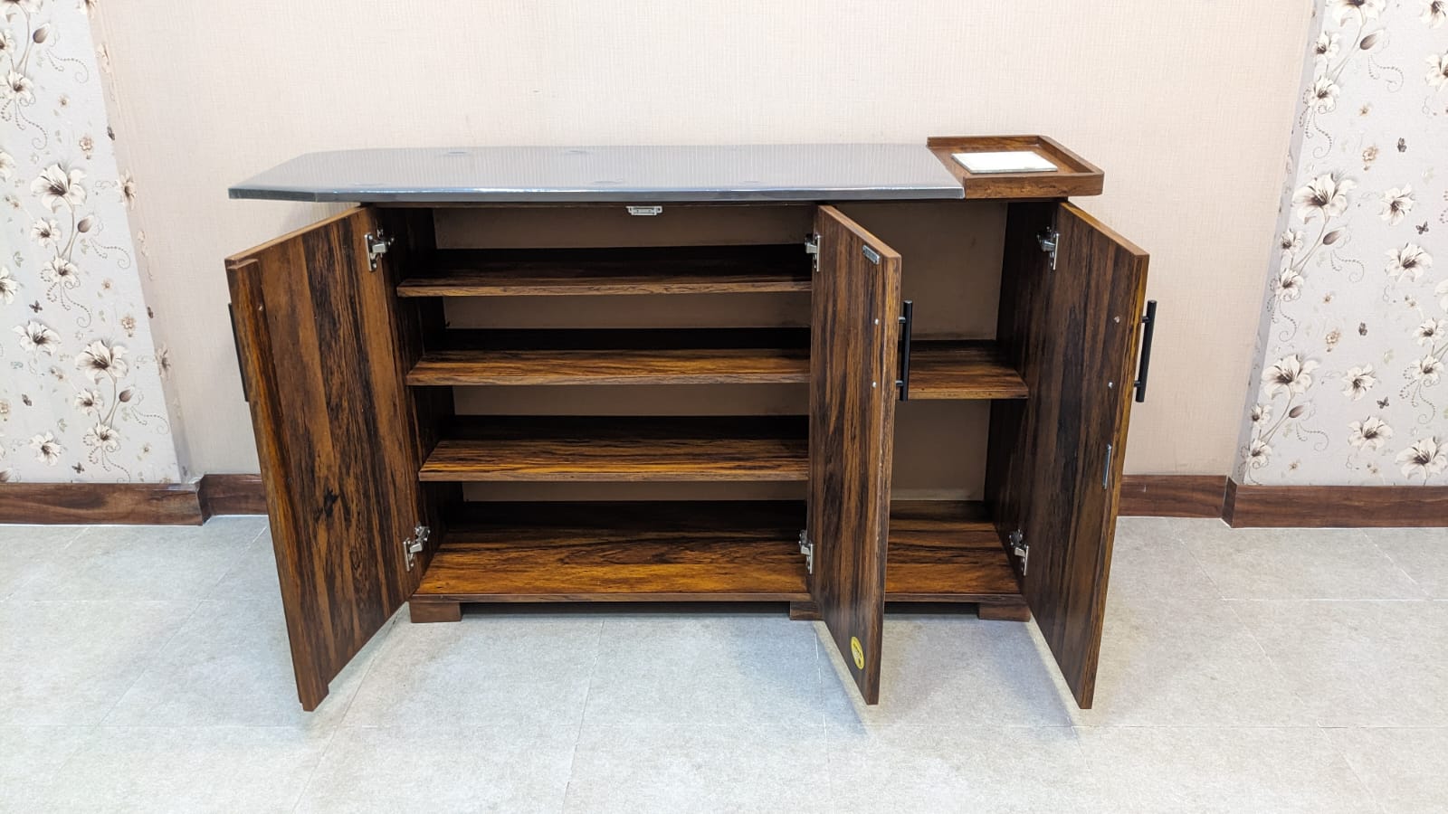 New 3 Door Iron Table