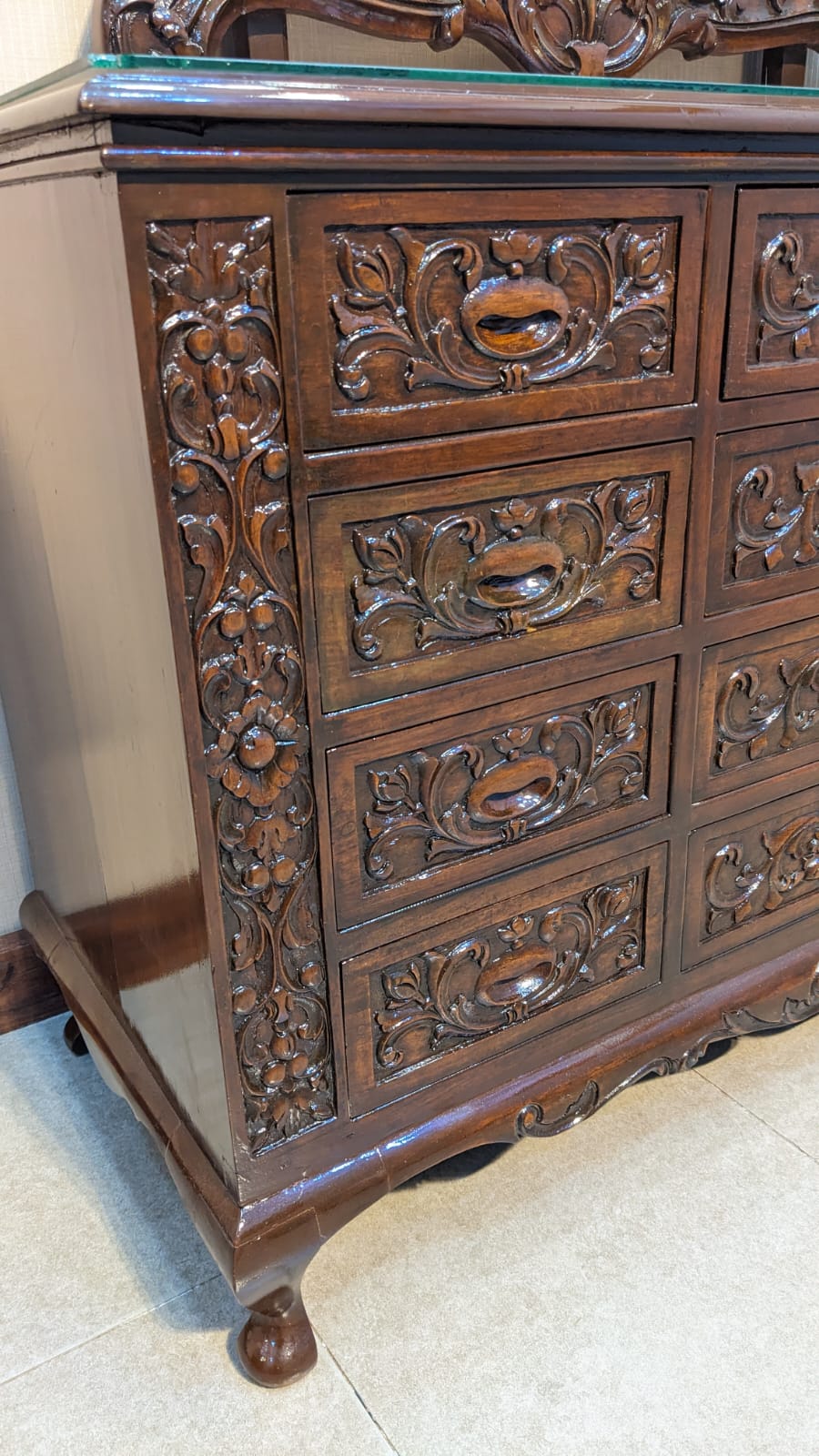 Antique King Size Bed Set