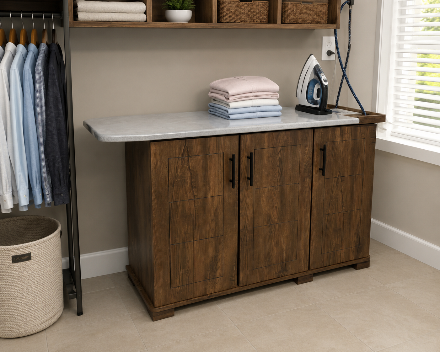 Brand New 3 Door Iron Table