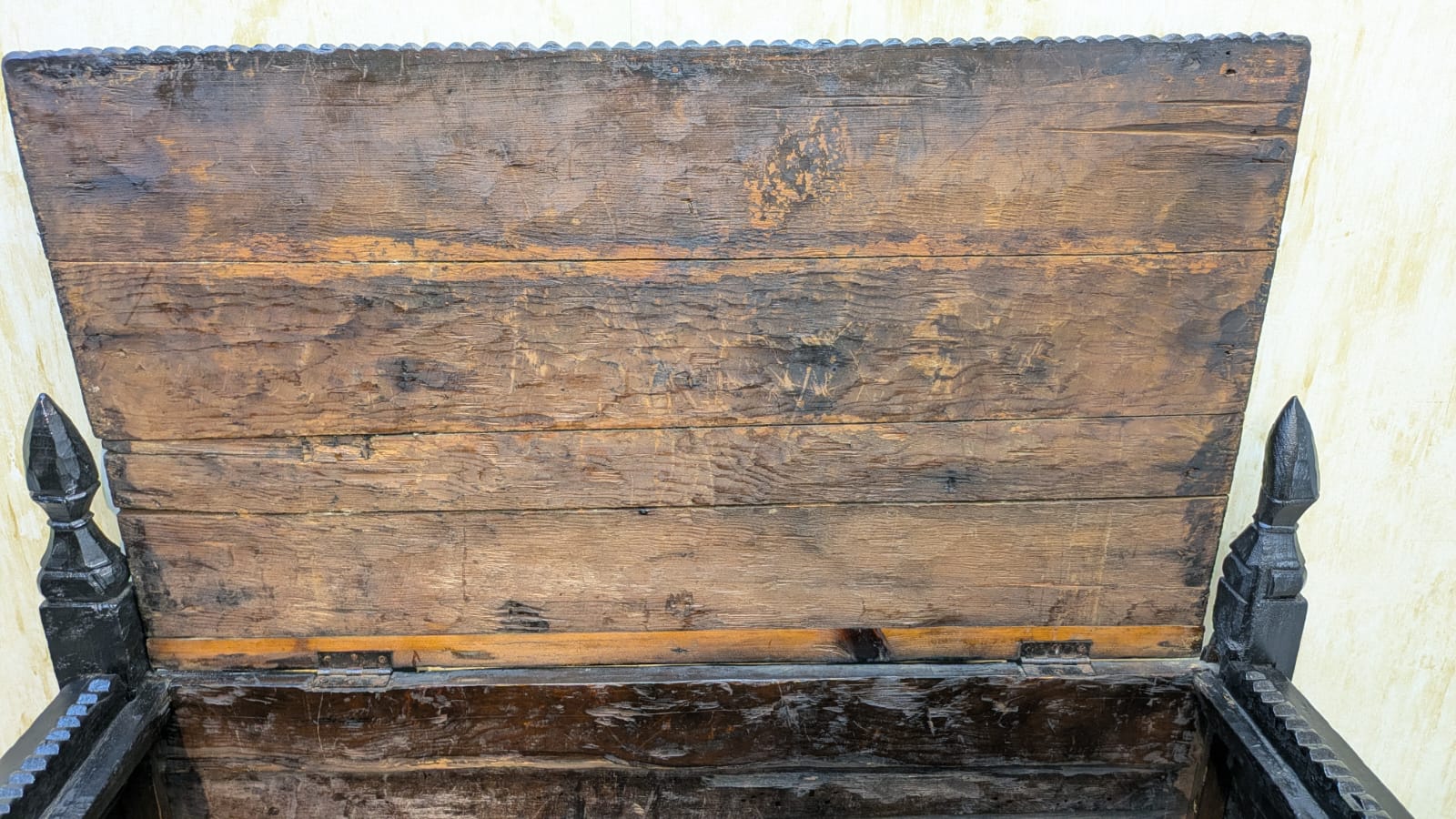 Antique Afghan Hand Carved Large Chest