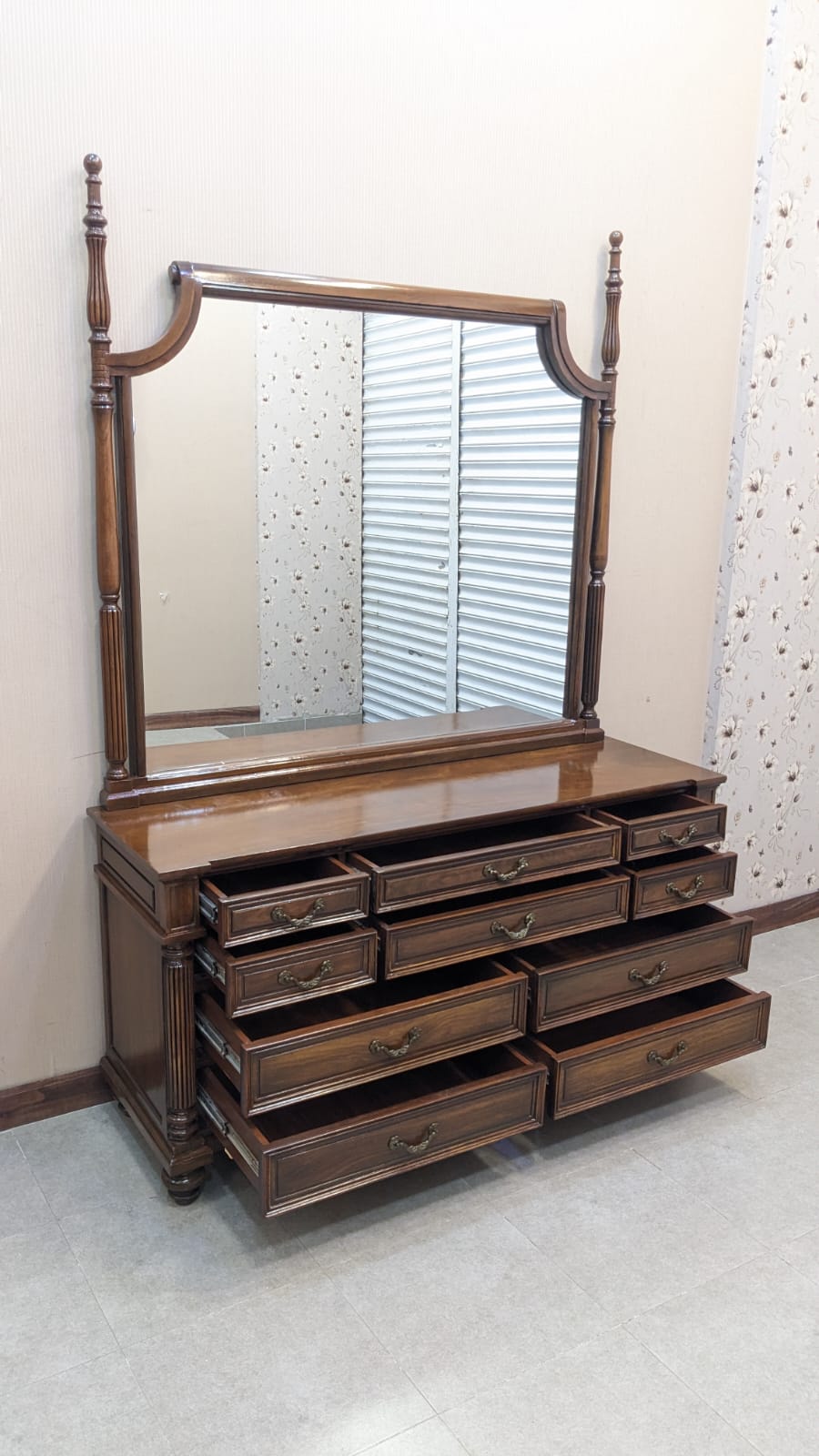 Sheesham Wood King Size Bed Set