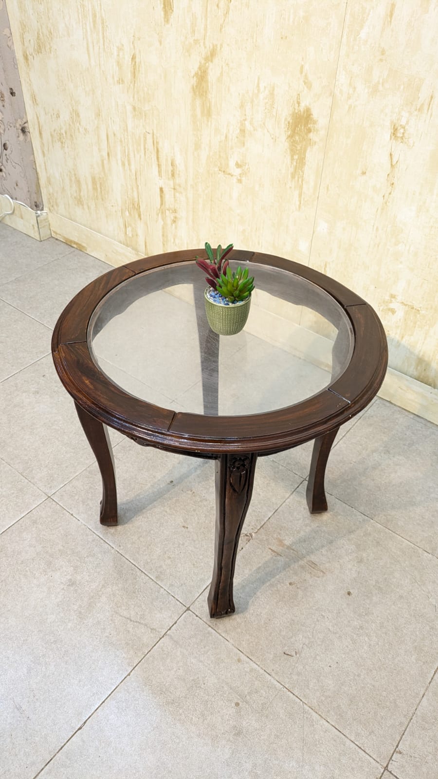 Solid Sheesham Wood Pair of Coffee Chairs Set