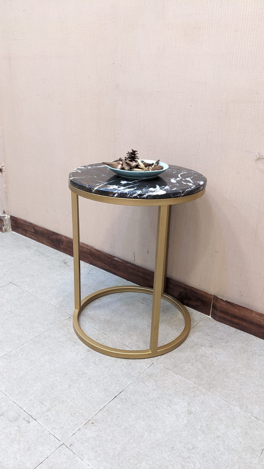 Marble Top Center and Side Tables Set