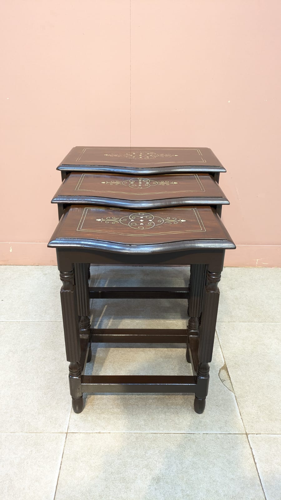 Solid Sheesham Wood Nesting Tables