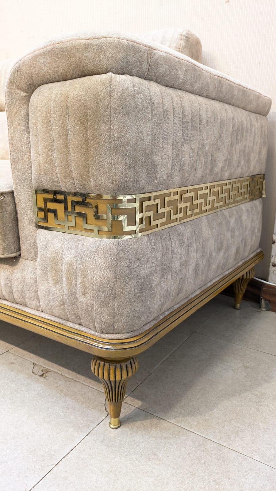 Turkish Design 5 Seater Sofa Set with Center and Side Tables Set