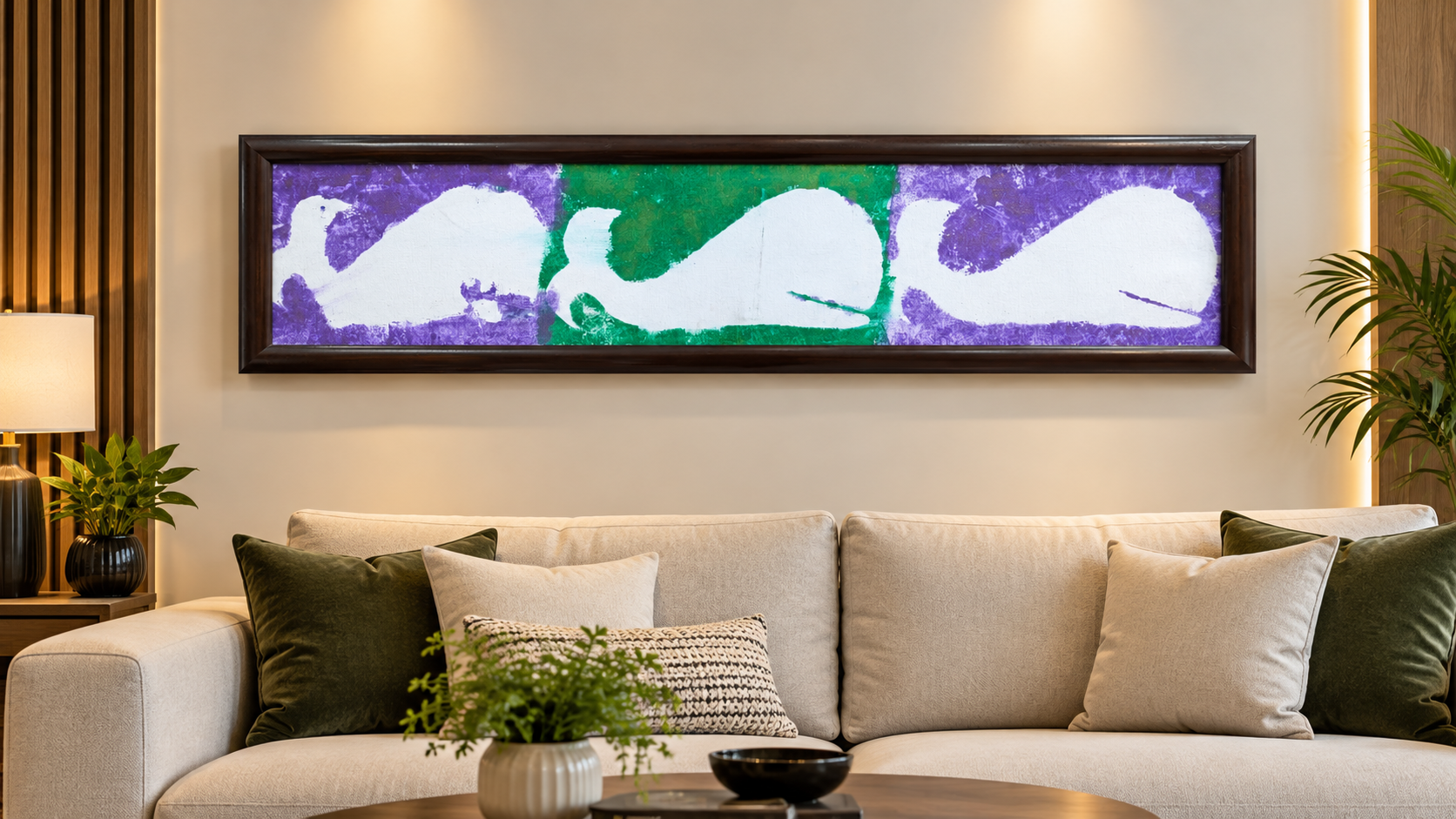 Wall mounted frame